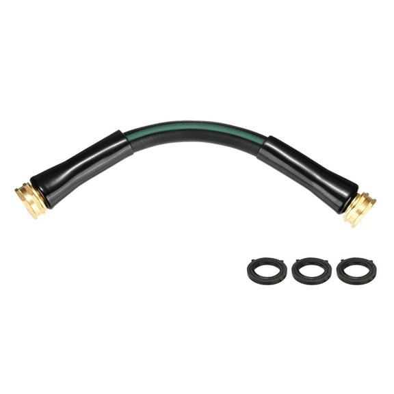 Uxcell Garden Hose 5/8 Inch x 1 FT, Flexibleer Hose, Hose with Double Female Fittings