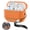 Orange, variant on Dteck for AirPods 4th Generation Case with Magnetic Lid Lock & Phone Stand, Leature Texture TPU Hard Protective Cover with Anti-Lost Strap,Black