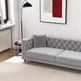 thumbnail image 6 of Lana Living Room Tufted Velvet Upholstered Couch in Light Gray, 6 of 6
