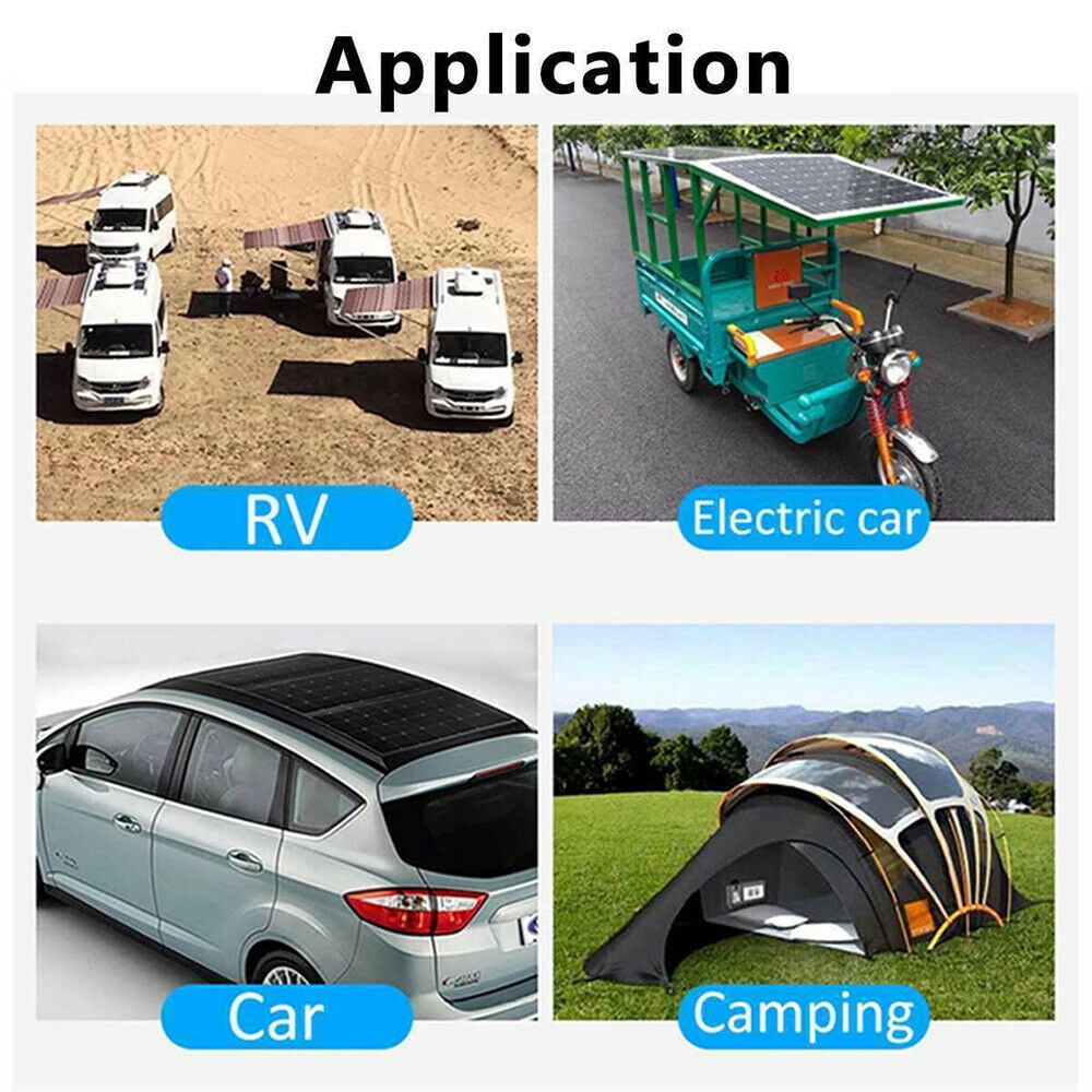 Dazone 200W Solar Panel Kit, 100A 12V Battery Solar Charge Charger With Controller Caravan Boat Outdoor, Power Station Camping Trailer Emergency