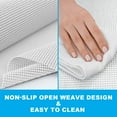 thumbnail image 3 of AnTom Snow-White PVC Shelf Liner, Non-Adhesive and Non-Slip Breathable Drawer Liner Mat for Kitchen Cabinet Refrigerator - 12 inches x 20 ft, 3 of 6