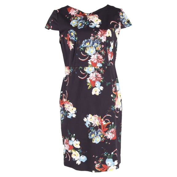 Pre-Owned Erdem Marion Midi Dress in Floral Print Cotton