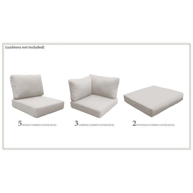 TK Classics Haut Dos de Couverture en Beige pour Barbedos-12c