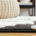 thumbnail image 4 of SAFAVIEH Marrakesh Raphael Medallion Polyester Area Rug, Ivory/Anthracite, 9' x 12', 4 of 8