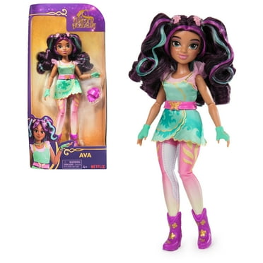 Unicorn Academy, Ava Doll with 7 Fashion Accessories, 9.5”, Toys for Girls Ages 4 