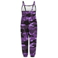thumbnail image 5 of BONIXOOM Children'S Clothing Set Little Girls Clothing Set Outfit Fashion Spring Crew Neck Pull-On Printed Sleeveless Jumpsuit Purple 110, 5 of 5