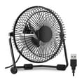 thumbnail image 1 of 4-Inch Desk Fan, High-Velocity Airflow with Adjustable 360° Head Tilt, Durable Metal Construction, Single Speed, Ultra Quiet Operation, Perfect for Compact Spaces, 1 of 5
