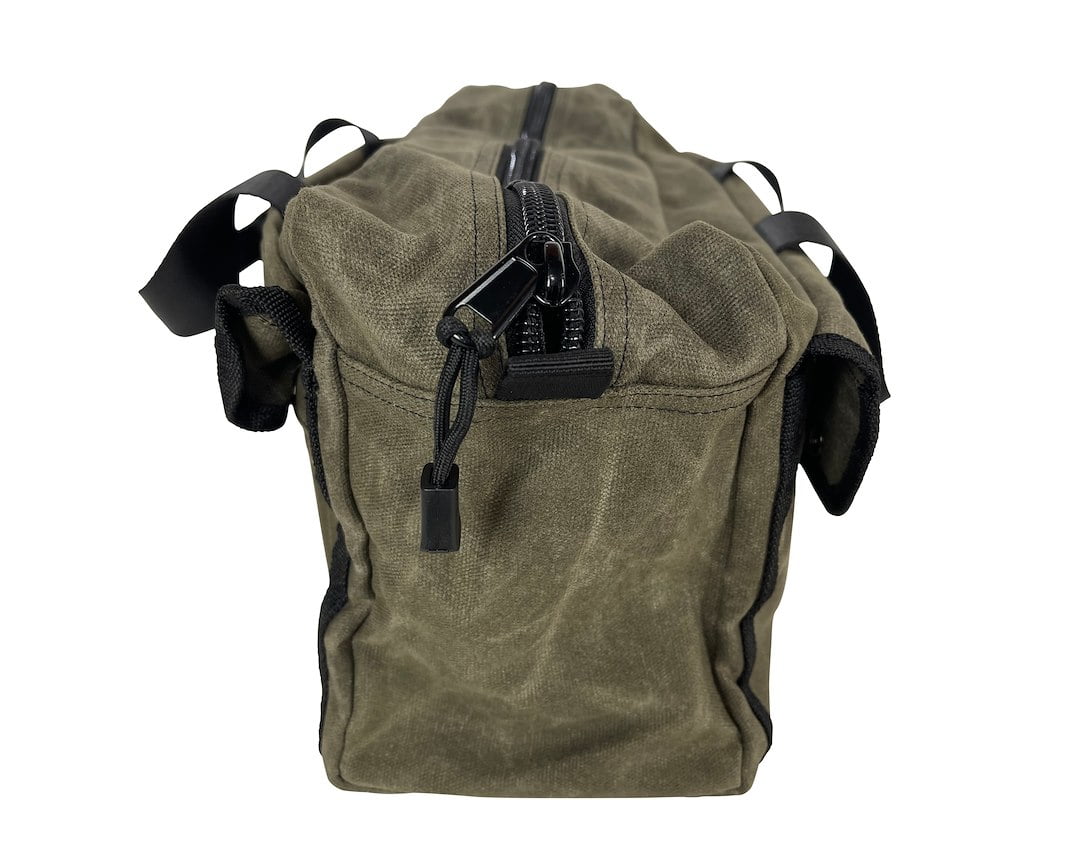 Overland Vehicle Systems Small Duffle Bag with Handle and Straps - #16 Waxed Canvas