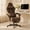 Brown Leather, variant on Wismestr Gaming Chair Breathable Fabric With Pocket Spring Cushion, Ergonomic Computer Gaming Chair With Footrest for Adult and Teen