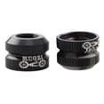 thumbnail image 1 of Paquete de 2 tuercas de válvula de tubo interior de bicicleta con O sellada, válvula Presta de neumático de vacío Negro Cola Tuerca de boca de la bicicleta de neumático de vacío de la bicicleta, 1 of 7