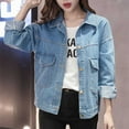 thumbnail image 5 of Pyhlmscde Women's Loose And Oversized Denim Jacket, Denim Jacket for Women, Fall Clothes, Womens Tops, 5 of 5