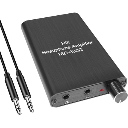 Headphone Amplifier Portable 3.5 mm Audio Amp with Lithium y for MP3, MP4, Tablets, Smart Phone, Digital Player,