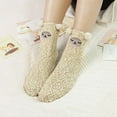 thumbnail image 7 of PUMIER 3 Pairs Womens Fuzzy Socks Winter Warm Fluffy Soft Slipper Home Sleeping Cute Animal Socks Christmas Socks, 7 of 7