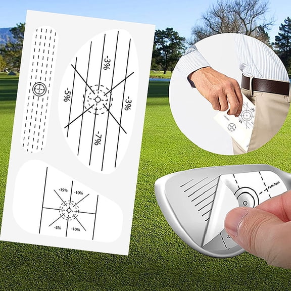 Golf Impact Tape - High-Resolution Strike Stickers for Iron, Wood & Fairway Clubs, Non-Residue, Swing Training Aid Impact Labels 50 Stickers