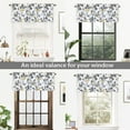 thumbnail image 6 of DriftAway Ryan Sketch Flower Floral Branch Leaves Lined Thermal Insulated Window Curtain Valance Rod Pocket 52 Inch by 18 Inch Plus 2 Inch Header Yellow Gray 1 Pack, 6 of 6