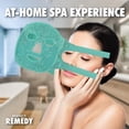 thumbnail image 4 of Perfect Remedy Reusable Hot and Cold Face Ice Pack, Gel Bead Facial Mask with Adjustable Strap, Blue, 4 of 8