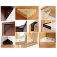 thumbnail image 5 of Triangular Support Brackets TASTAN Triangular Corner Bracket Support with Stainless Screws - Heavy-Duty Metal Connector for Wooden Shelving, Bookshelf, Bed, Table, Desk & Cabinet | Easy Assembly, B, 5 of 9
