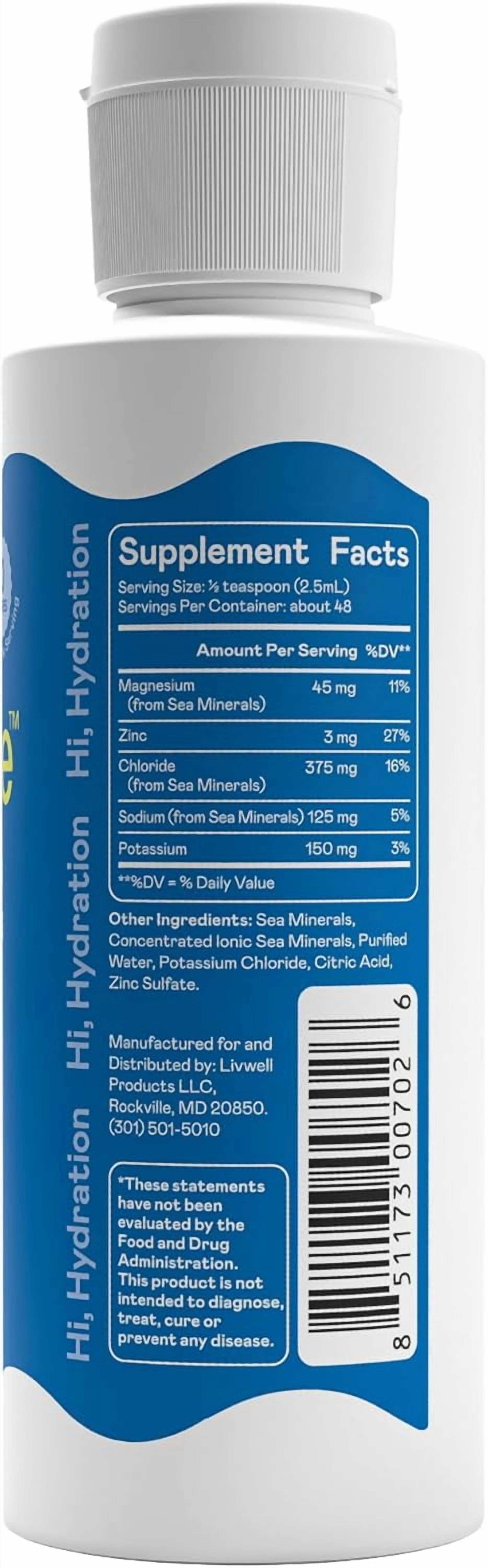 Hi-Lyte Concentrate Unflavored Liquid Electrolyte | 144 Servings