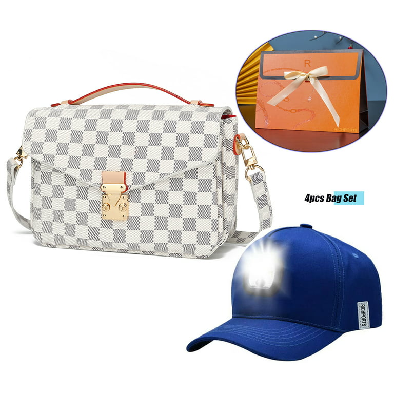 RICHPORTS Women Multipurpose Handbags Shoulder Crossbody Bag with Coin  Purse Wallet 3pcs Set