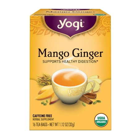 Mango Red Tea Tea - (2 Pack) Yogi Tea, Mango Ginger Tea, Tea Bags, 16 Ct, 1.12 OZ