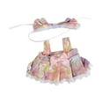 thumbnail image 2 of Conjunto de ropa para muñecas en miniatura con elegantes accesorios para el cabello para pequeños peluches. Rosa, 2 of 9
