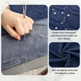 thumbnail image 4 of Topchances 6Pcs Patio Cushion Covers, Stretch Outdoor Water Resistant Sofa Cushion Cover Replacement for Patio Furniture Protector (Navy Blue), 4 of 9