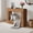 Burnt Color, variant on GOCAPTAIN Farmhouse Console Table, 47" Wooden Narrow Entryway Sofa Table with Storage Shelf for Living Room, Hallway, Foyer, Black