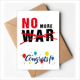 thumbnail image 1 of No mas guerra mundial de amor la paz Sobre de la Carta de felicitación de la tarjeta de matrimonio, 1 of 4