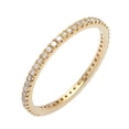 thumbnail image 2 of 10k Yellow Gold Eternity Diamond Wedding Band (1/3 cttw, I-J Color, I2-I3 Clarity), 2 of 3