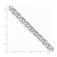 thumbnail image 2 of 14K White Gold bracelet Charm Diamond-cut 8.25 in 7.5 mm, 2 of 2