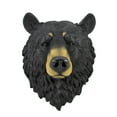 thumbnail image 1 of Grande Statue Murale en Résine Poly Réaliste Tête d'Ours Noir 16 Pouces, 1 of 4