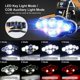 thumbnail image 4 of Linterna Frontal, Super Brillante 18000 Lúmenes 8 LED 8 Modos Linterna Frontal USB con Luz Indicadora Roja, Linterna Frontal Recargable Impermeable, Linterna Frontal para Acampar, Fishi, 4 of 5