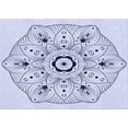 thumbnail image 1 of Ahgly Company Tapis d'Intérieur Lavables en Machine Rectangle Bleu Lavande Transitionnel, 5' x 8', 1 of 7