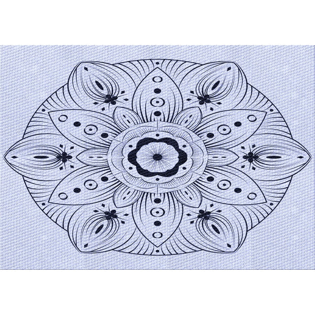 Ahgly Company Tapis d'Intérieur Lavables en Machine Rectangle Bleu Lavande Transitionnel, 4' x 6'