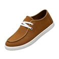 thumbnail image 2 of Slip On Shoes for Women Men, Casual Canvas Lightweight Breathable Flat Loafers, Comfy Daily Walking Fashion Round Toe Driving Flats, 2 of 4