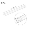 thumbnail image 2 of Uxcell Plastic Pipe Rigid Round Tube Clear 0.6" ID x 0.63" OD x 9.6" High Impact for Lighting Models Water Plumbing 5Pcs, 2 of 7