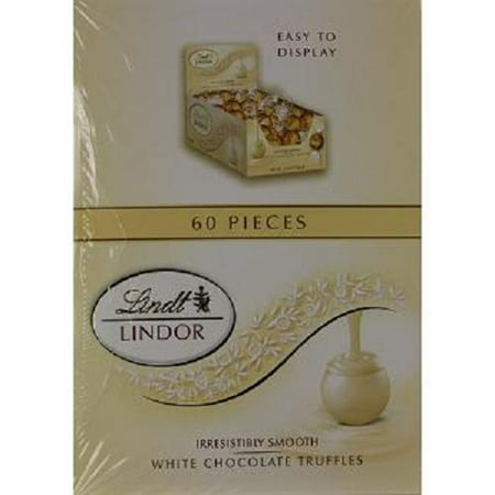 Product Of Lindt Lindor, White Chocolate Truffles, Count 60 - Chocolate Candy / Grab Varieties &