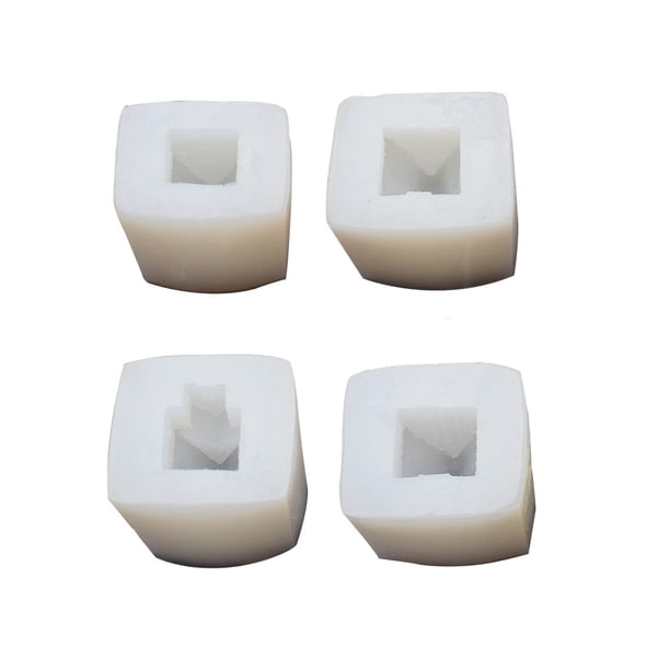 4 moldes para velas navideñas con forma de casa de nieve, moldes para hacer velas, moldes para velas perfumadas DIY