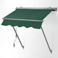 thumbnail image 4 of MCombo Patio Window Awnings 65''x80'', Fully Assembled Manual Retractable Sunshade Canopy for Windows & Doors, 4112 (Dark Green), 4 of 9