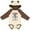Natural & Brown w Ears, variant on Inktastic Skateboard for Life Boys or Girls Long Sleeve Baby Bodysuit