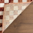 thumbnail image 3 of nuLOOM Nikita Faded Geometric Machine Washable Area Rug, 6' 7" x 9', Brick, 3 of 9