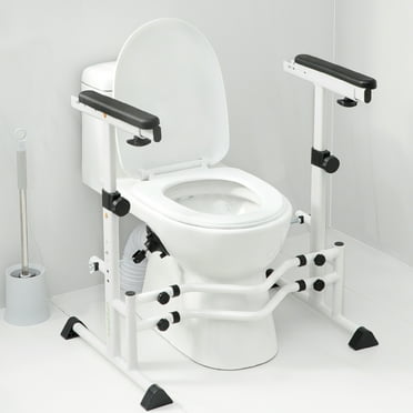 OasisSpace Stand Alone Toilet Safety Rail - Heavy Duty Medical Toilet ...