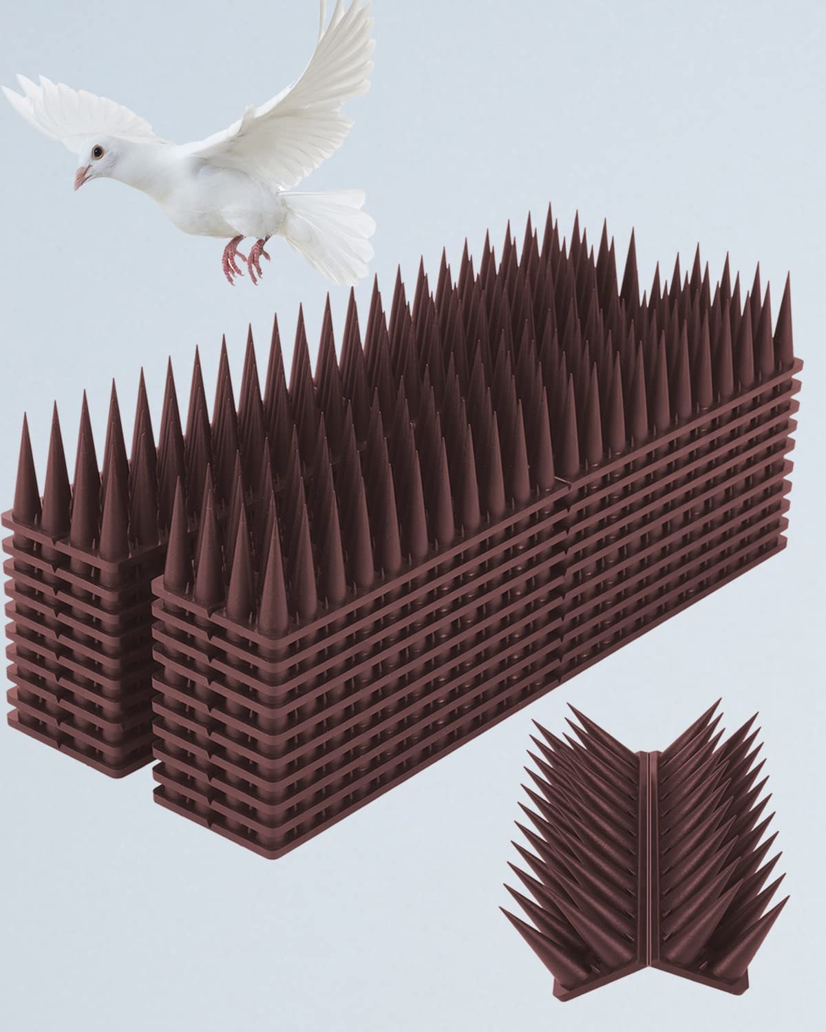 5 Pack Bird Spikes Plastic Bird Deterrent Spikes Bird Deterrent