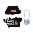thumbnail image 3 of 3x suéter y sombrero para muñecas de moda, bolsa, accesorio de ropa hecho a mano, ropa en miniatura para muñecas de 15-17cm, regalos de Acción de, 3 of 9