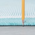thumbnail image 2 of Tayse Eco Area Rug ECO1106 Transitional Aqua Single-Color Solid 5' 3" x 5' 3" Round, 2 of 2