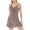 Gray, variant on Women's Lace V Neck Satin Chemise Nightgown Smoothing Spaghetti Strap Elegant Sleep Dress for Anniversary Casual Night Lightweight Summer Nightgown M