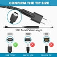 thumbnail image 3 of New Slim 65W HP Laptop Charger USB C : HP Spectre x360 Charger Replacement HP Chromebook/EliteBook x360/ProBook/Envy/Elite x2/Split x2,Fast Charging Type C AC Adapter Travel Power Cord Supply, 3 of 7