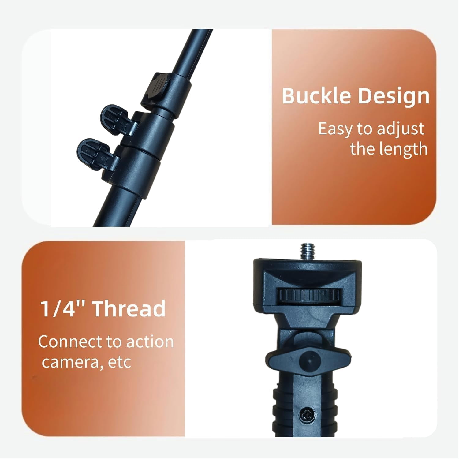 Golf Tripod Stand for Recording Swing, Golf Phone Holder for Swing Training Aid, Golf Selfie Stick Tripod for Phones and Action Cameras