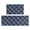 Blue and Black Checkered Pattern, variant on Purple and Black Checkered Pattern Anti Fatigue Kitchen Rugs Set Of 2, Non Slip Washable Decorative Floor Mats for Kitchen Sink Laundry, 17"x30" and 17"x47"