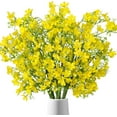 thumbnail image 2 of 10PCS Artificial Silk Flowers with Long Stems Faux Bulk Babys Breath Flowers Fake Silk Flowers Bouquet for Floral Arrangement Tall Vase Home Wedding Table Centerpieces Decor (Yellow), 2 of 9